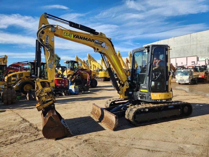 2022 YANMAR VIO55-6 5.6T EXCAVATOR (EX140) WITH TILT HITCH, 1690 HOURS