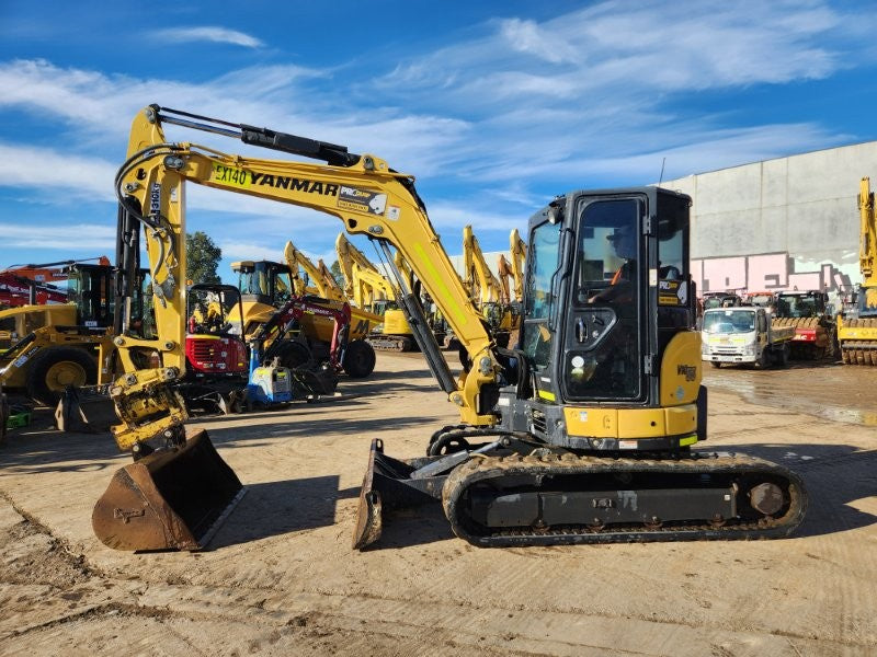 2022 YANMAR VIO55-6 5.6T EXCAVATOR (EX140) WITH TILT HITCH, 1690 HOURS