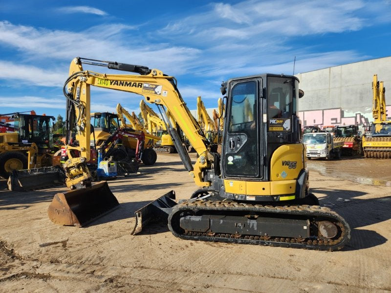 2022 YANMAR VIO55-6 5.6T EXCAVATOR (EX140) WITH TILT HITCH, 1690 HOURS