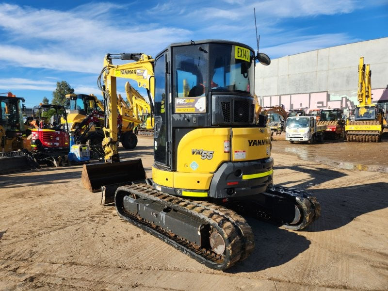 2022 YANMAR VIO55-6 5.6T EXCAVATOR (EX140) WITH TILT HITCH, 1690 HOURS