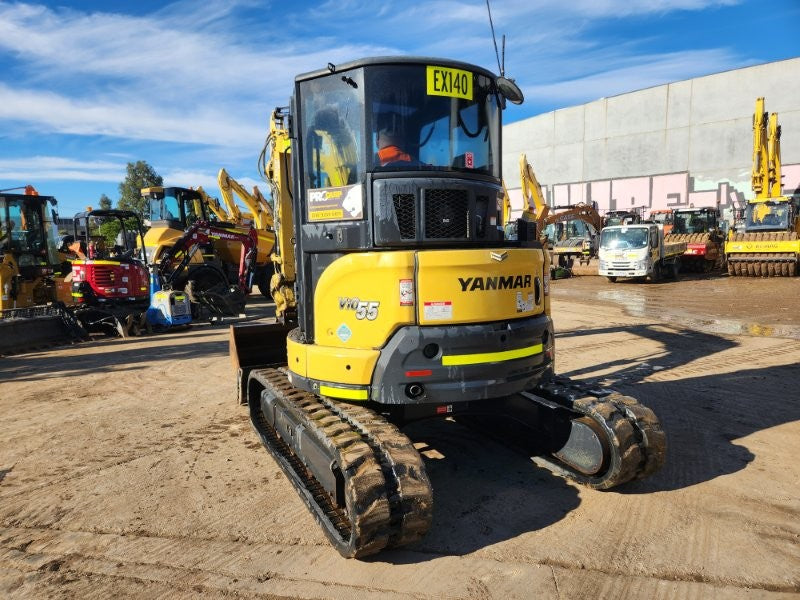 2022 YANMAR VIO55-6 5.6T EXCAVATOR (EX140) WITH TILT HITCH, 1690 HOURS