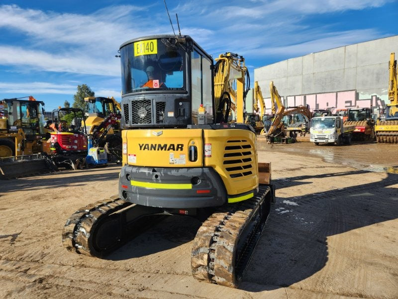 2022 YANMAR VIO55-6 5.6T EXCAVATOR (EX140) WITH TILT HITCH, 1690 HOURS