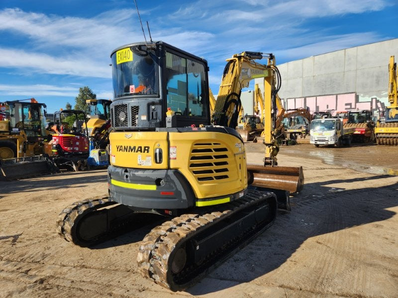 2022 YANMAR VIO55-6 5.6T EXCAVATOR (EX140) WITH TILT HITCH, 1690 HOURS