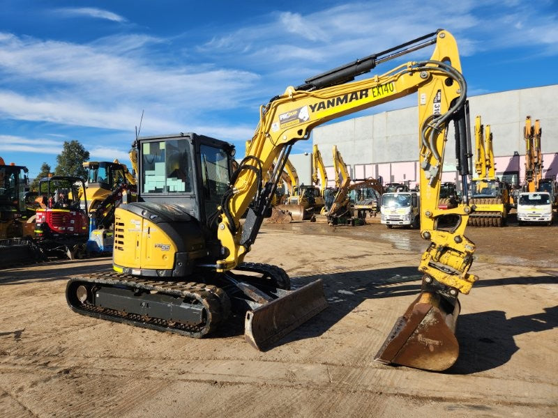 2022 YANMAR VIO55-6 5.6T EXCAVATOR (EX140) WITH TILT HITCH, 1690 HOURS
