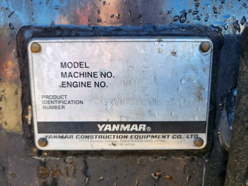2022 YANMAR VIO55-6 5.6T EXCAVATOR (EX140) WITH TILT HITCH, 1690 HOURS