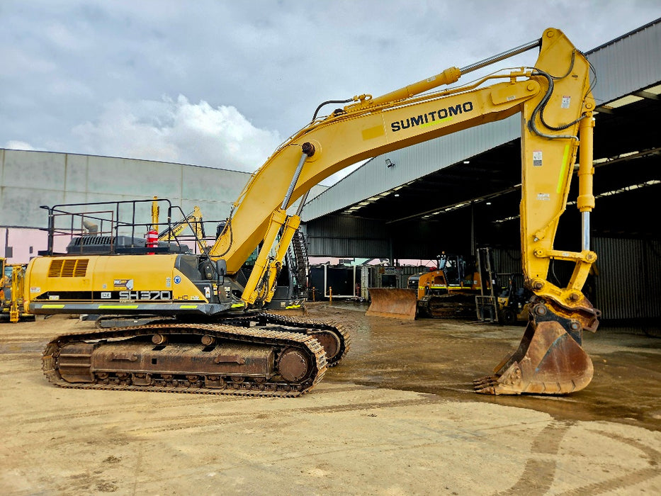 2021 SUMITOMO SH370LHD-6 37T EXCAVATOR (E295) WITH 3945 HOURS