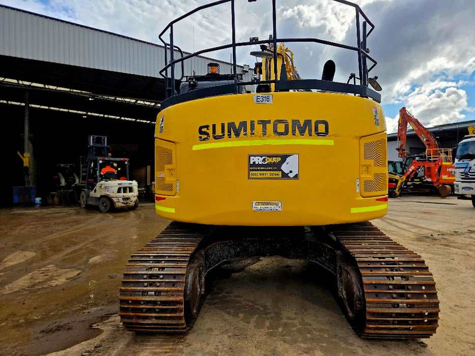 2021 SUMITOMO SH235X-6 25T EXCAVATOR (E316) WITH TILT HITCH, GPS AND 4630 HRS