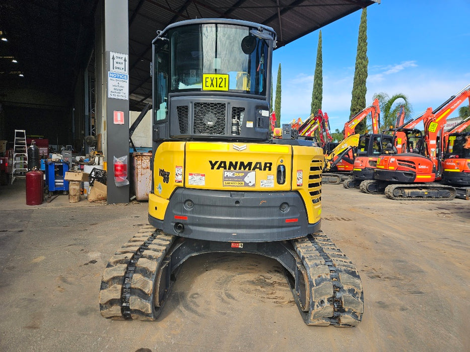2021 YANMAR VIO55-6 5.6T EXCAVATOR (EX121) WITH CAB, HITCH, BUCKETS, 1980HRS