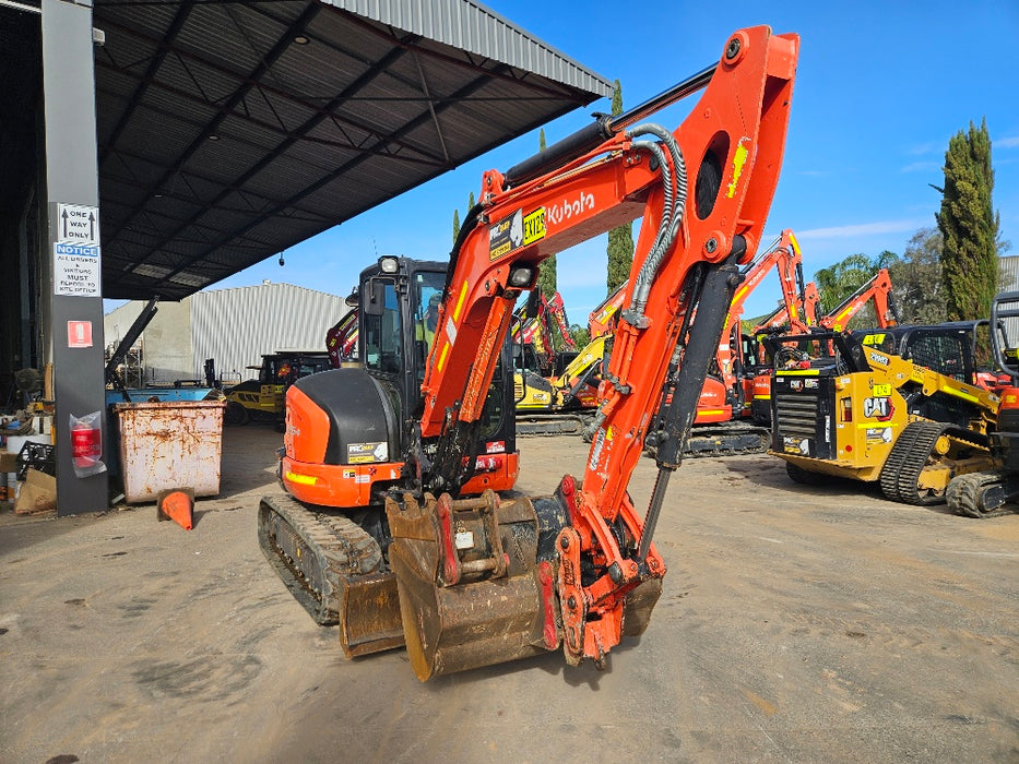 2021 KUBOTA U55-4 5.6T EXCAVATOR (EX129) WITH CAB, BUCKETS AND 1520 HOURS