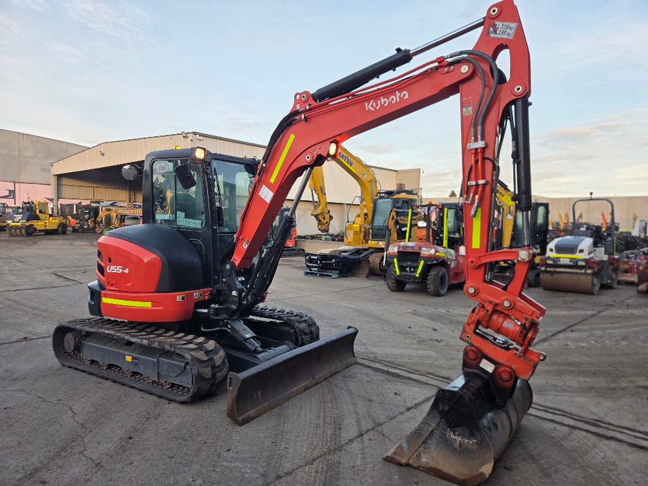 2023 KUBOTA U55-4 5.6T EXCAVATOR (M997) WITH TILT HITCH, BUCKETS, 1300 HOURS