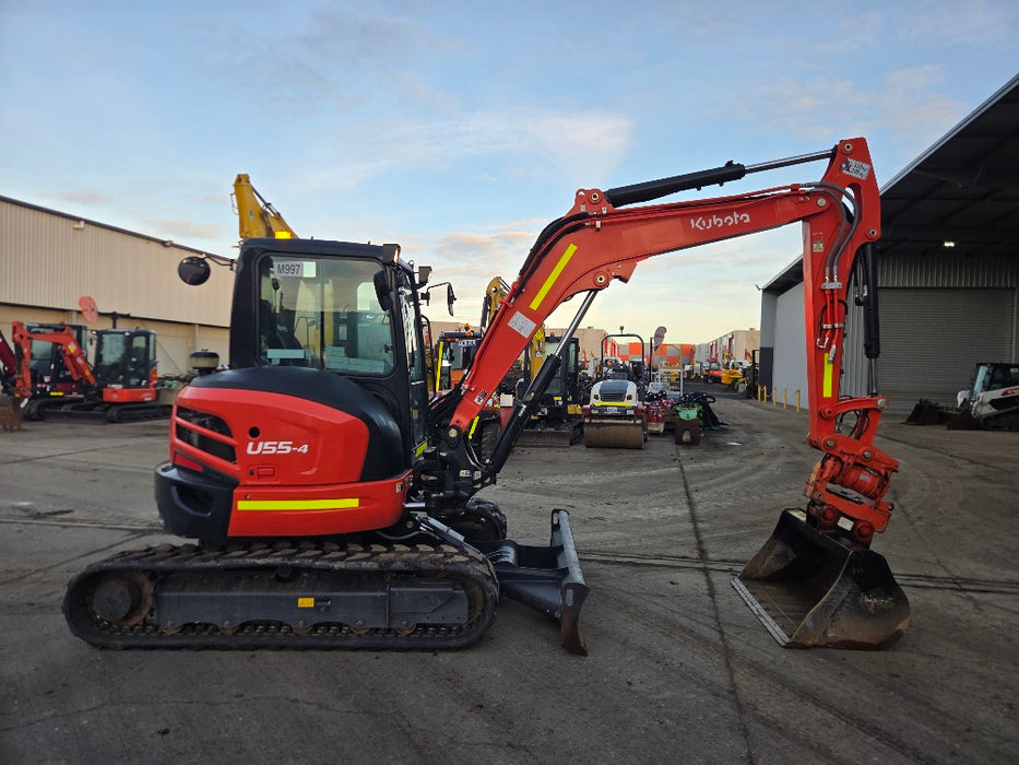 2023 KUBOTA U55-4 5.6T EXCAVATOR (M997) WITH TILT HITCH, BUCKETS, 1300 HOURS