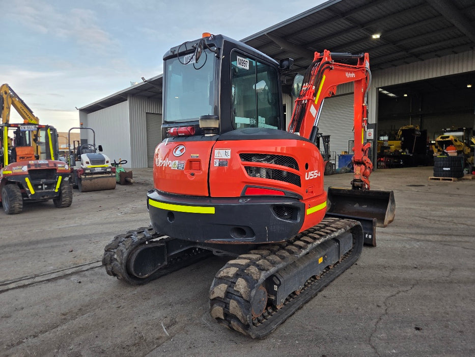 2023 KUBOTA U55-4 5.6T EXCAVATOR (M997) WITH TILT HITCH, BUCKETS, 1300 HOURS