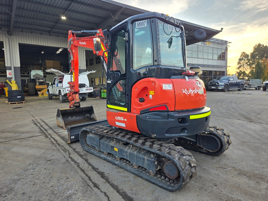 2023 KUBOTA U55-4 5.6T EXCAVATOR (M997) WITH TILT HITCH, BUCKETS, 1300 HOURS