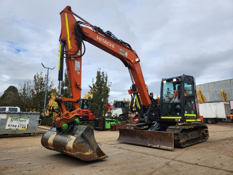 2022 Hitachi ZX85USB-5 Excavator (M808) With Hitch, Buckets And 1950 Hours