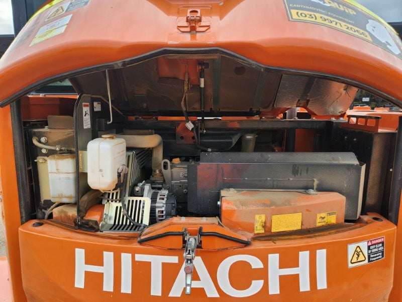 2022 HITACHI ZX85USB-5 EXCAVATOR (M808) WITH HITCH, BUCKETS AND 1950 HOURS