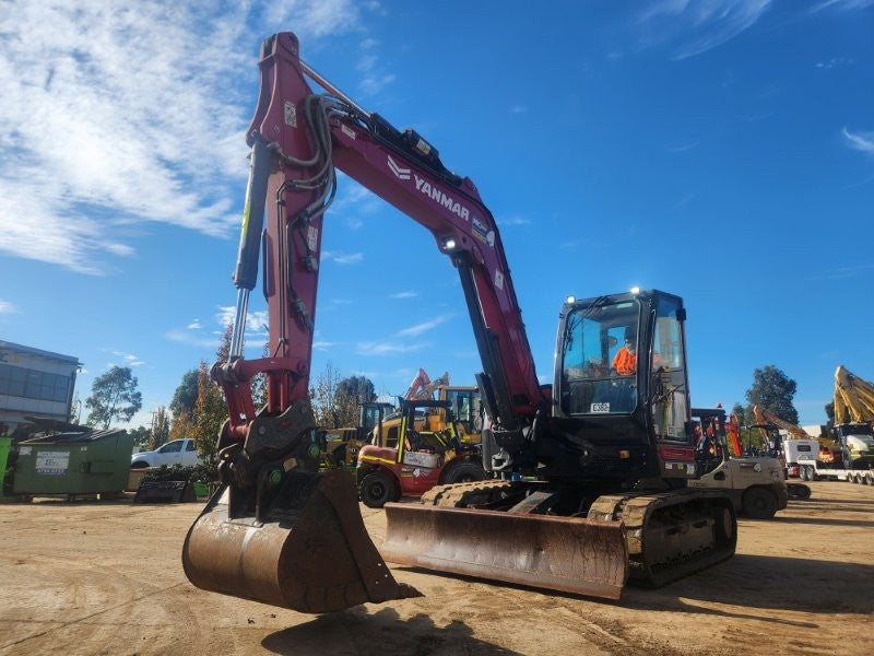 2022 YANMAR SV100-2 10T EXCAVATOR (E382) WITH HITCH, BUCKETS, 1920 HOURS