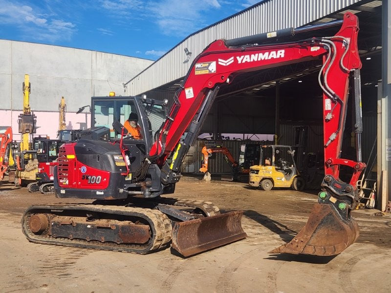 2022 YANMAR SV100-2 10T EXCAVATOR (E382) WITH HITCH, BUCKETS, 1920 HOURS