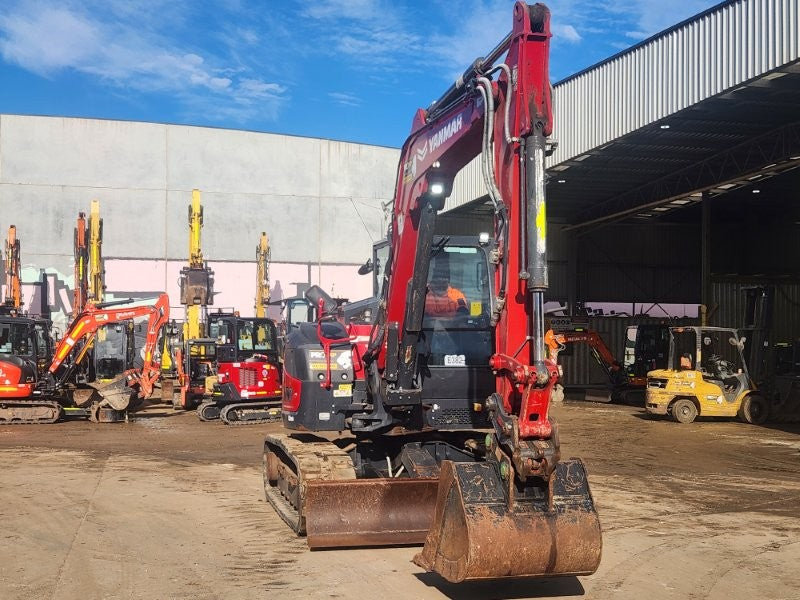 2022 YANMAR SV100-2 10T EXCAVATOR (E382) WITH HITCH, BUCKETS, 1920 HOURS