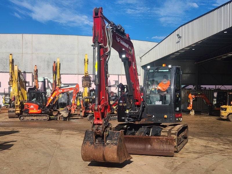 2022 YANMAR SV100-2 10T EXCAVATOR (E382) WITH HITCH, BUCKETS, 1920 HOURS