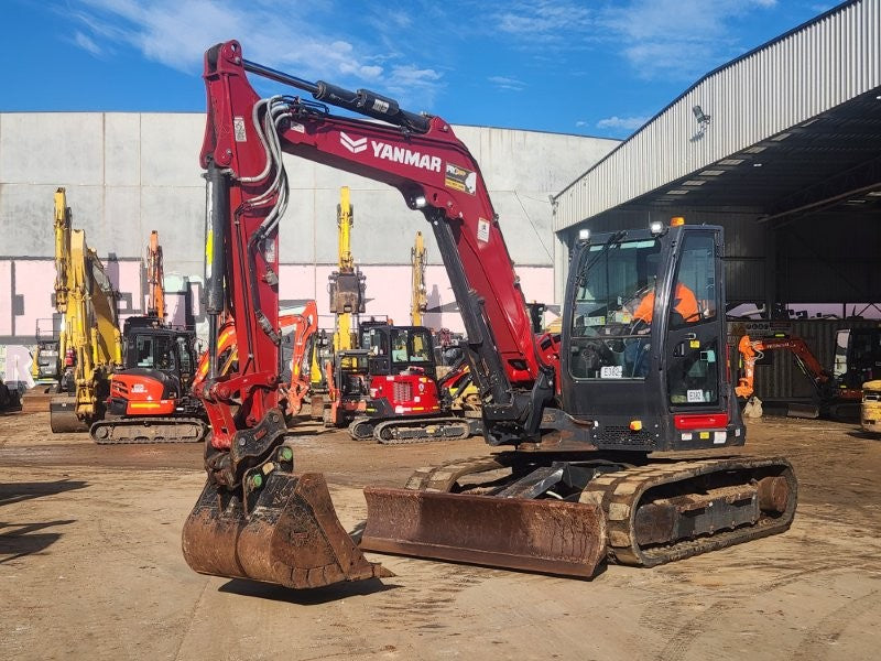 2022 YANMAR SV100-2 10T EXCAVATOR (E382) WITH HITCH, BUCKETS, 1920 HOURS