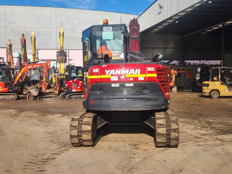2022 YANMAR SV100-2 10T EXCAVATOR (E382) WITH HITCH, BUCKETS, 1920 HOURS