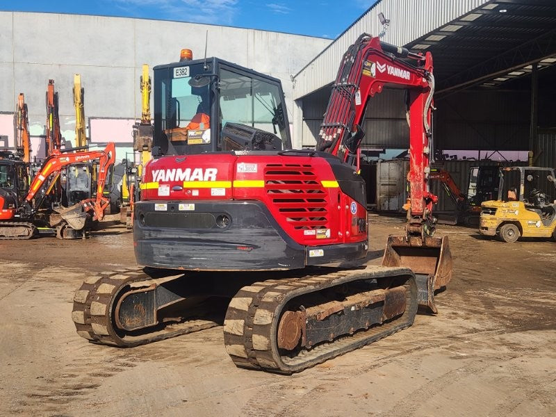 2022 YANMAR SV100-2 10T EXCAVATOR (E382) WITH HITCH, BUCKETS, 1920 HOURS