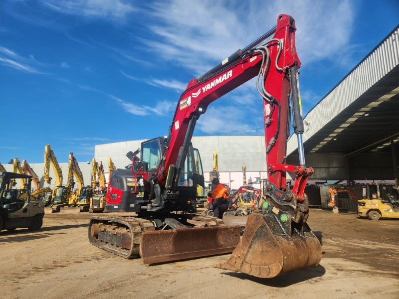 2022 YANMAR SV100-2 10T EXCAVATOR (E382) WITH HITCH, BUCKETS, 1920 HOURS