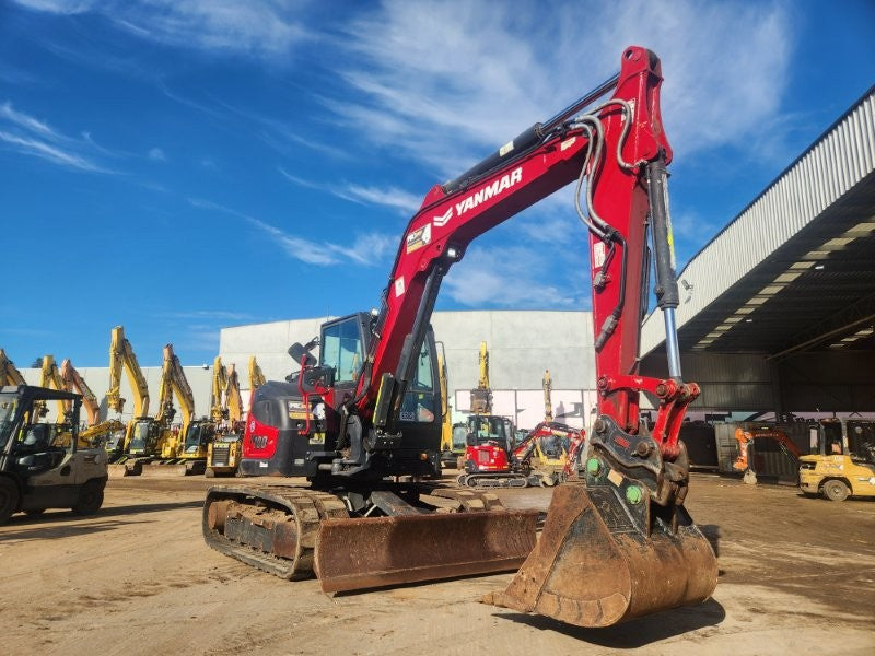 2022 YANMAR SV100-2 10T EXCAVATOR (E382) WITH HITCH, BUCKETS, 1920 HOURS