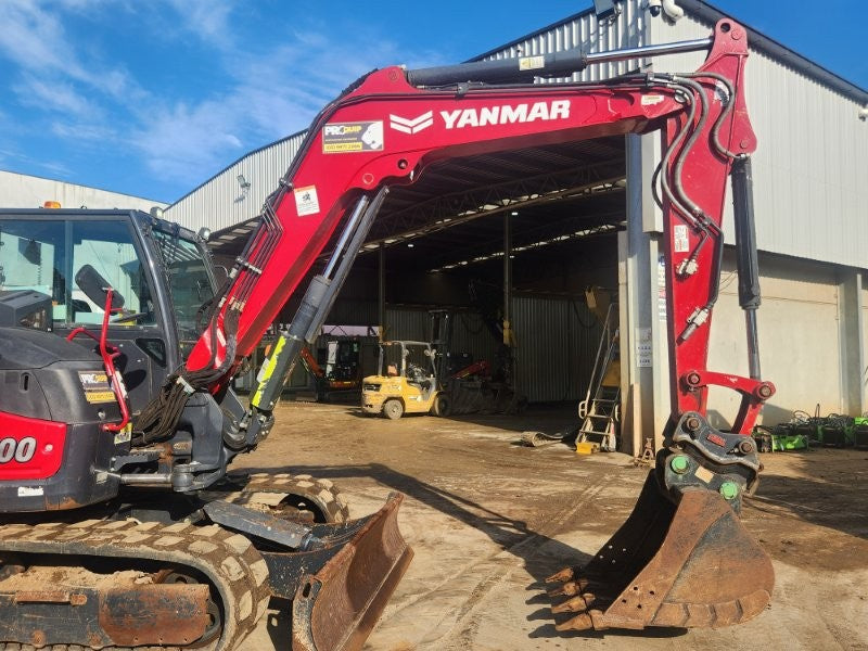 2022 YANMAR SV100-2 10T EXCAVATOR (E382) WITH HITCH, BUCKETS, 1920 HOURS