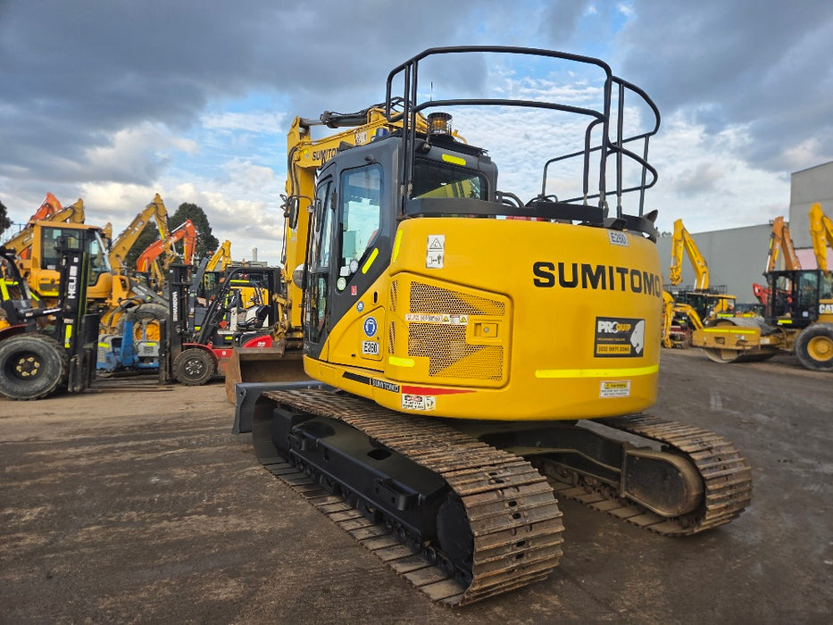 Side profile of 2019 Sumitomo SH145X-6 excavator