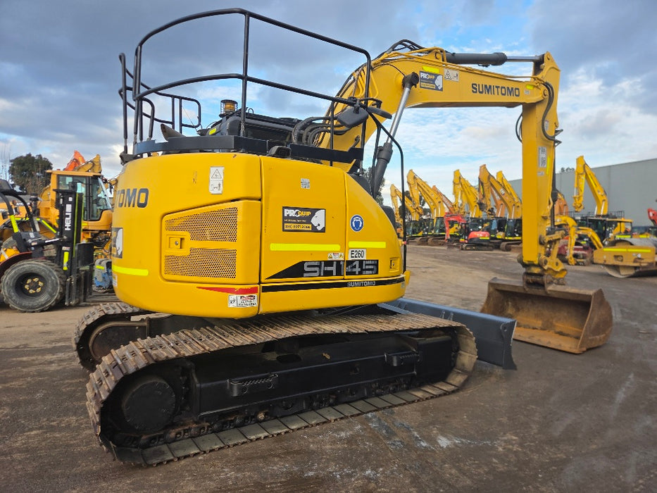 2019 Sumitomo SH145X-6 15T excavator with GP and mud buckets included