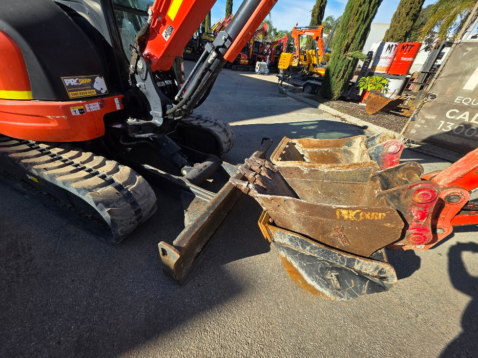 2021 KUBOTA U55-4 5.6T EXCAVATOR (EX128) WITH A/C CAB, HITCH AND 1430 HOURS