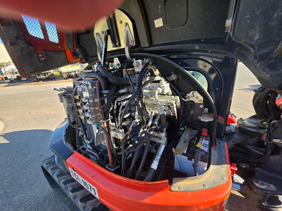 2021 KUBOTA U55-4 5.6T EXCAVATOR (EX128) WITH A/C CAB, HITCH AND 1430 HOURS