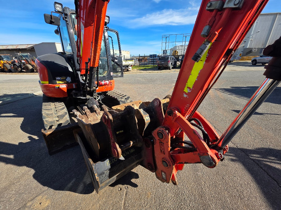2021 KUBOTA U55-4 5.6T EXCAVATOR (EX128) WITH A/C CAB, HITCH AND 1430 HOURS