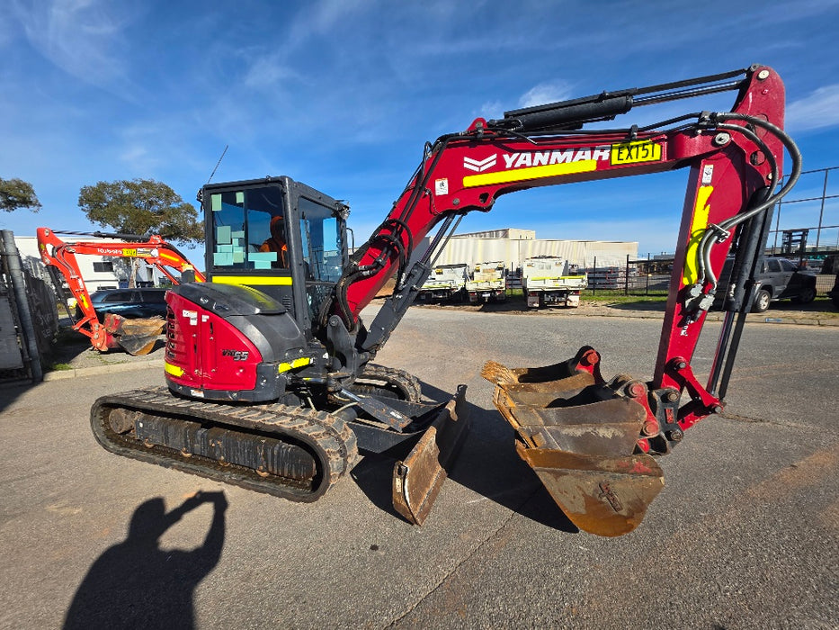 2022YANMAR VIO55-6 5.6T EXCAVATOR (EX151) WITH A/C CAB, HITCH, 1530HRS