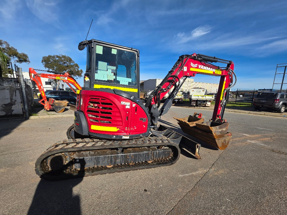 2022YANMAR VIO55-6 5.6T EXCAVATOR (EX151) WITH A/C CAB, HITCH, 1530HRS