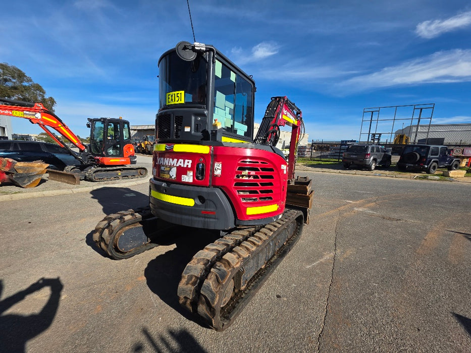 2022YANMAR VIO55-6 5.6T EXCAVATOR (EX151) WITH A/C CAB, HITCH, 1530HRS
