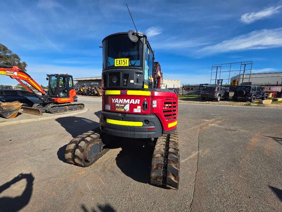2022YANMAR VIO55-6 5.6T EXCAVATOR (EX151) WITH A/C CAB, HITCH, 1530HRS