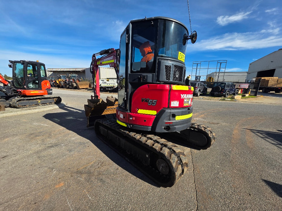 2022YANMAR VIO55-6 5.6T EXCAVATOR (EX151) WITH A/C CAB, HITCH, 1530HRS
