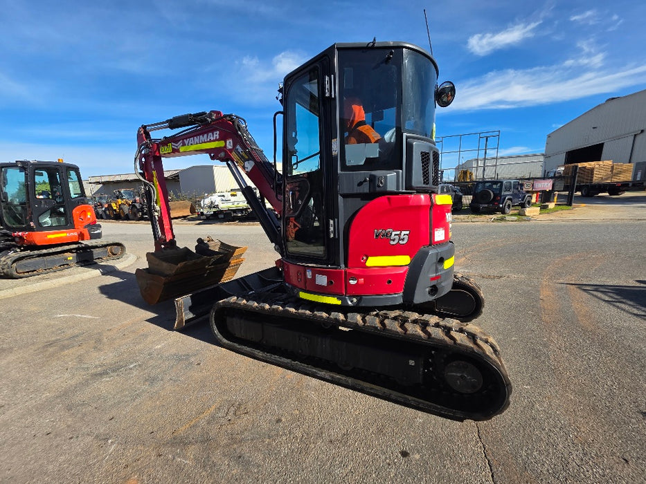 2022YANMAR VIO55-6 5.6T EXCAVATOR (EX151) WITH A/C CAB, HITCH, 1530HRS