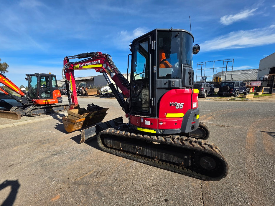 2022YANMAR VIO55-6 5.6T EXCAVATOR (EX151) WITH A/C CAB, HITCH, 1530HRS