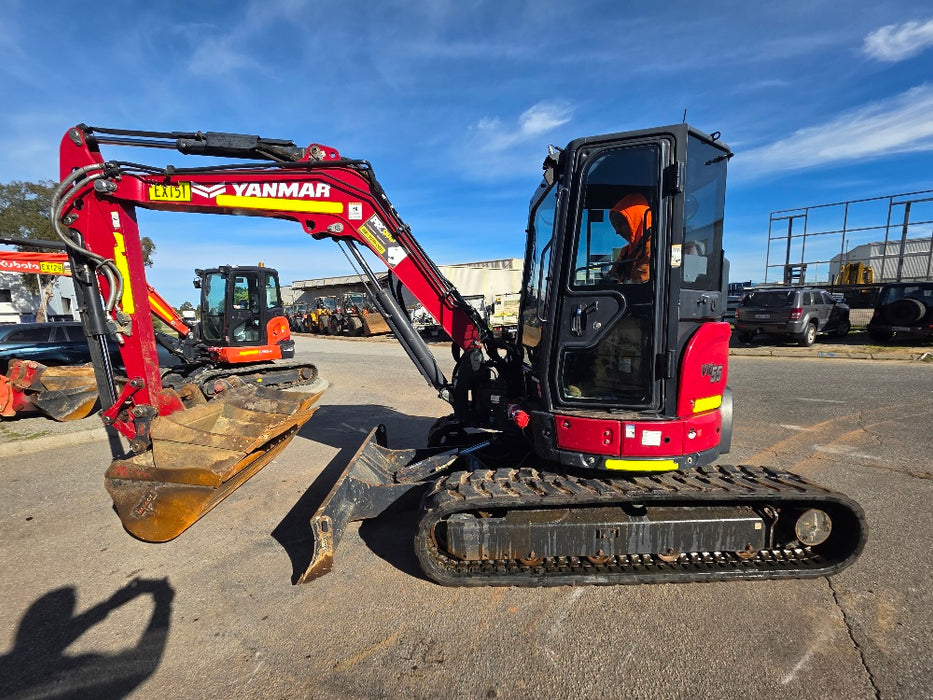 2022YANMAR VIO55-6 5.6T EXCAVATOR (EX151) WITH A/C CAB, HITCH, 1530HRS