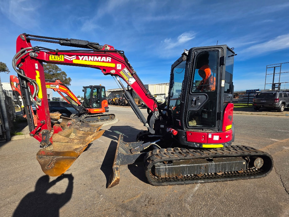 2022YANMAR VIO55-6 5.6T EXCAVATOR (EX151) WITH A/C CAB, HITCH, 1530HRS