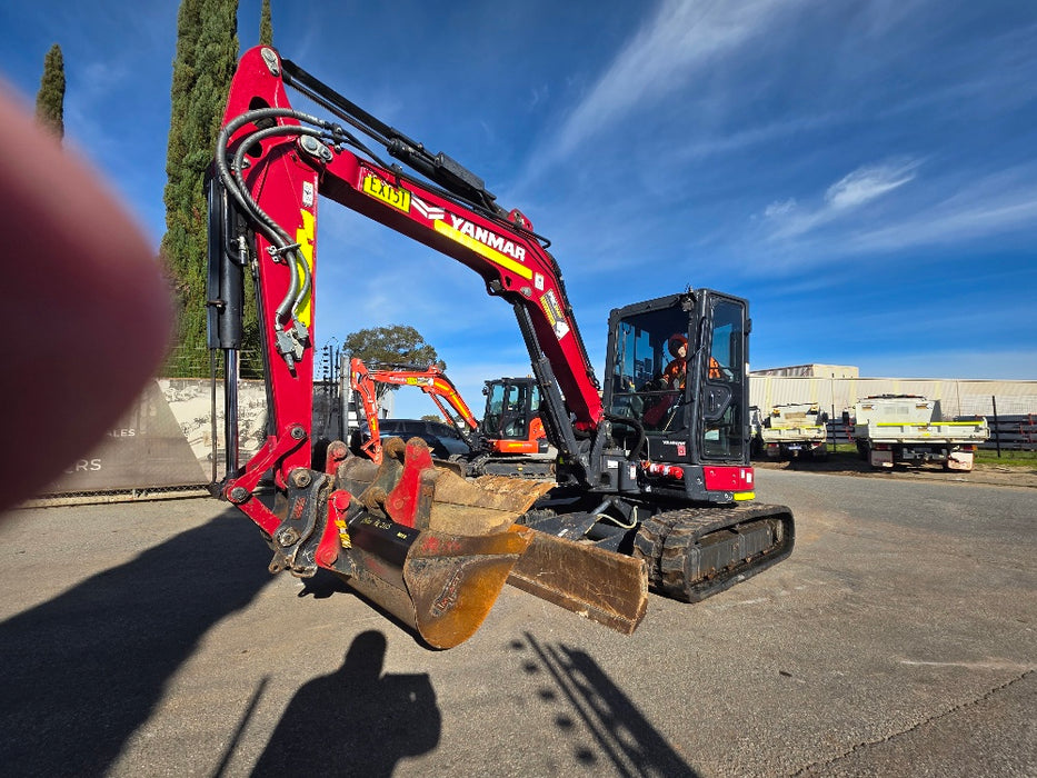 2022YANMAR VIO55-6 5.6T EXCAVATOR (EX151) WITH A/C CAB, HITCH, 1530HRS