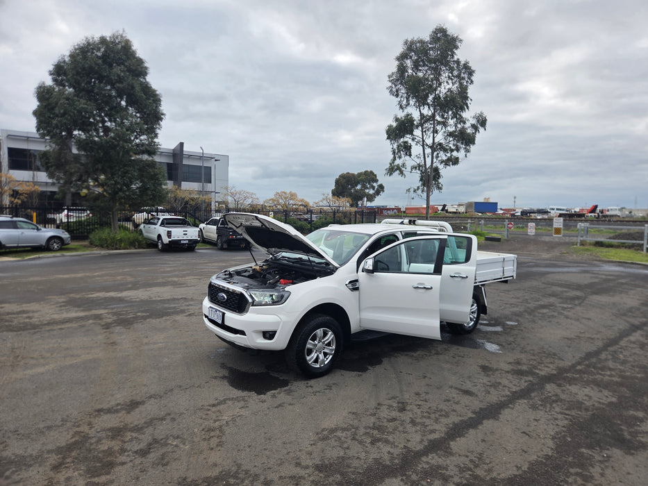 2021 FORD RANGER CREW CAB 4 X 4 UTE WITH STEEL TRAY WITH 184,000 KLMS