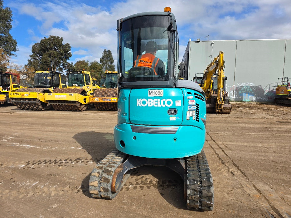 2022 KOBELCO SK30SR-6 3.4T EXCAVATOR WITH TILT HITCH, BUCKETS AND 2186HRS