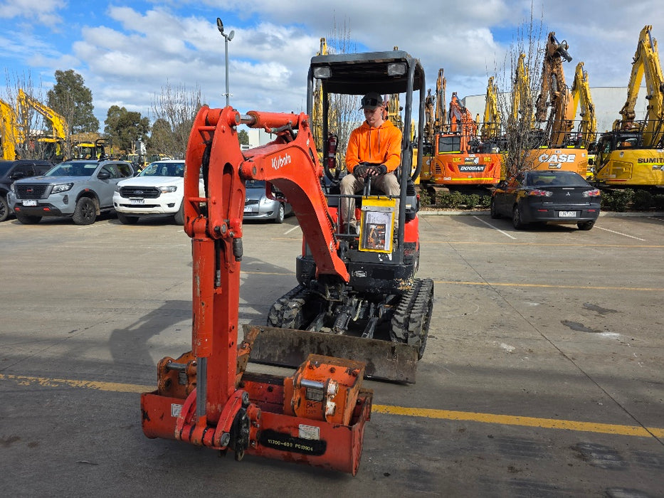 USED 2023 KUBOTA U17-3 EXCAVATOR (EX188) WITH HITCH, BUCKETS AND 785 HOURS