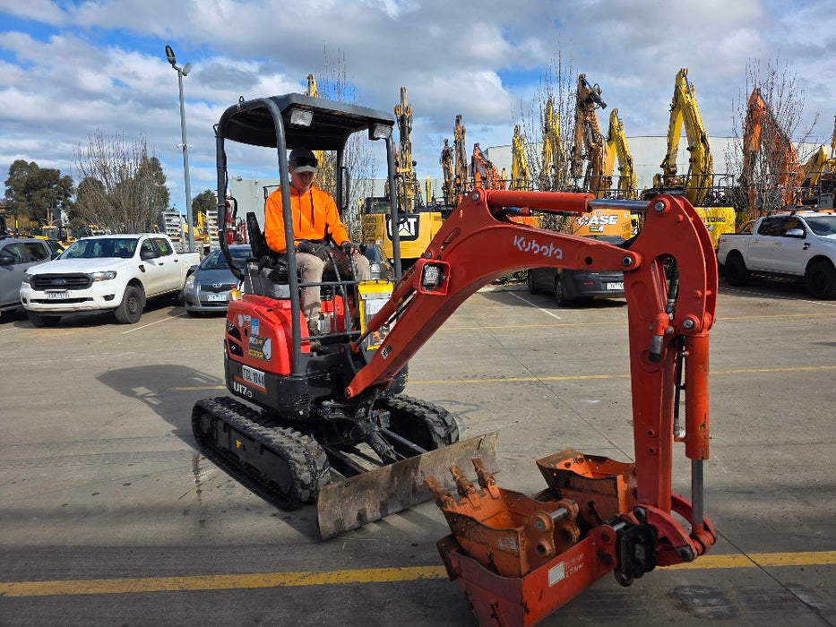 USED 2023 KUBOTA U17-3 EXCAVATOR (EX188) WITH HITCH, BUCKETS AND 785 HOURS