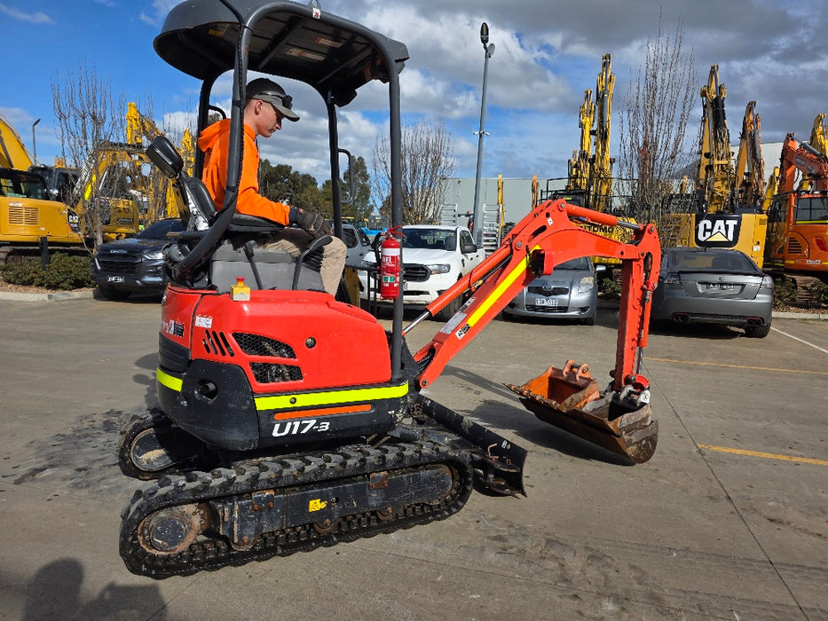 2023 KUBOTA U17 1.7T EXCAVATOR (EX183) WITH HITCH, BUCKETS AND 965 HOURS