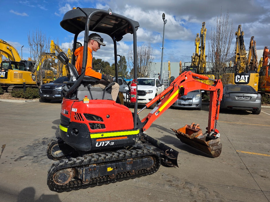 2023 KUBOTA U17 1.7T EXCAVATOR (EX183) WITH HITCH, BUCKETS AND 965 HOURS